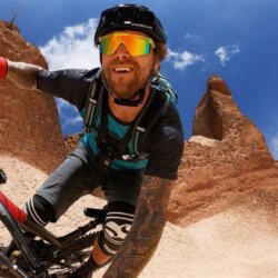 Gravando Downhill no deserto com a GoPro