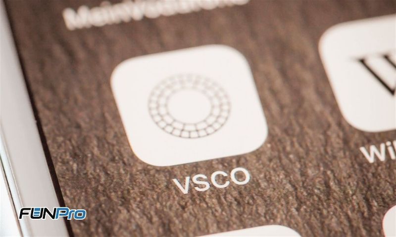 Imagem mostrando o aplicativo da VSCO.